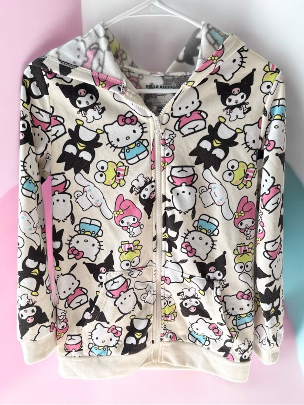 Sanrio Hello Kitty And Friends Zip Up Jacket Girls Size XL (16) NEW